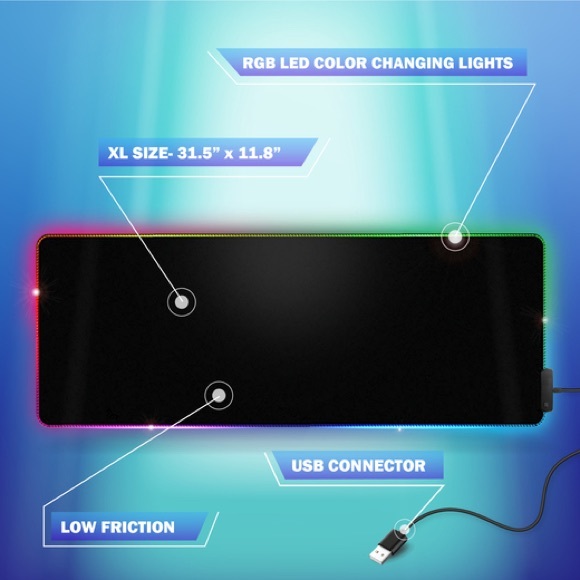 Bugha LED Gaming Mousepad - Picture 3 of 5